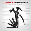 Gifts for Men Hammer Multitool Unique Gifts For Men Who Have Everything -Mens Gifts for Dad Him Husband Gadget Gifts -Stocking Stuffers for Adults Men Christmas Gifts for Men 2024