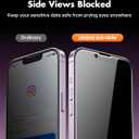 UNBREAKcable 2PCS Screen Protector for iPhone 14-1 Privacy Tempered Glass+1 Clear Glass Double Shatterproof [Easy Installation Frame] [9H Hardness] [Case Friendly] Anti-Scratch for iPhone 6.1 inch