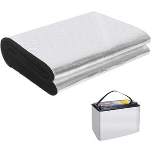 Battery Insulation Kit, Car Battery Blanket Wrap & Car Battery Cover, Battery Wrap, Insulated Blanket Kit for Extreme Temperature Protection, Heat Shield Winter Protector 39.37 X 7.87(1pcs)