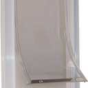 Ideal Pet Products Deluxe Aluminum Pet Door with Telescoping Frame, Extra Large, 10.5" x 15" Flap Size, White