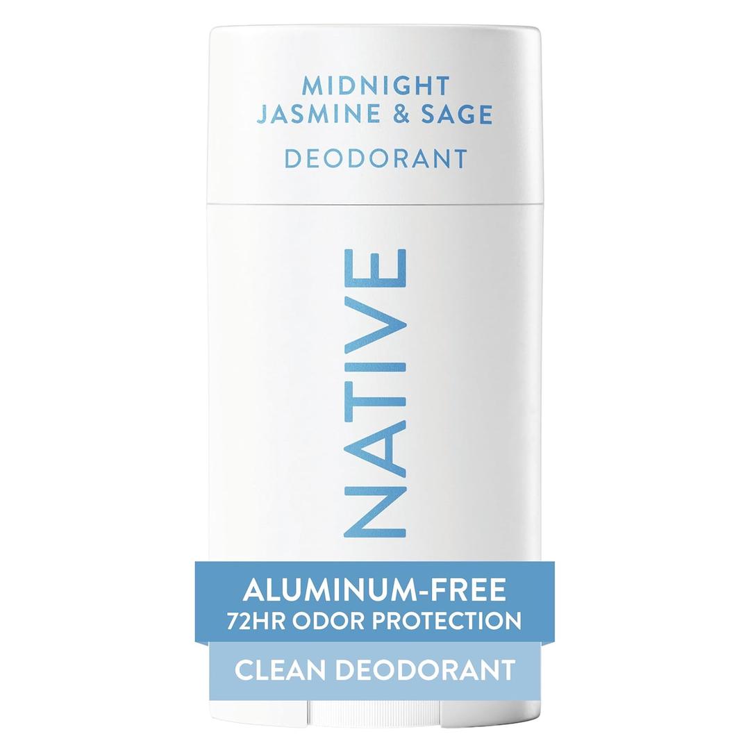 Native Deodorant Contains Naturally Derived Ingredients, 72 Hour Odor Control, Deodorant for Women and Men, Aluminum Free, Midnight Jasmine & Sage 2.65oz