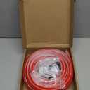 20Ft Quarter Round Trim L-Shaped Bendable Silicone Self-Adhesive Peel and Stick Molding for Floor Edge, Wall Corner, Stairs, Cabinet & Tub, White