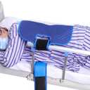 Patient Turning Device Belt,Elderly Bed Transfer Sling,Transfer Nursing Sling for Patient,Elderly Safety Lifting Aids,Turn Over Aids with Touch Fastener,Patient Care Back Lifting Strap,45cm*168.5cm (Blue1)