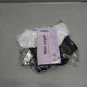 Boys Socks Girls Cushioned Athletic Socks Cotton Mesh Quarter Sock Youth Sport Ankle Sock 4/8 Pairs (Black, L)