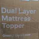 Niagara Sleep Solution Ultra Soft & Cooling Mattress Topper - Queen Size | Rayon Derived from Bamboo, Pillow Top Mattress Pad, 20" Deep Pocket, Back Pain Relief, Perfect for Hot Sleepers, Green