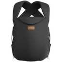 Momcozy Newborn Carrier WeeSnug- Lightweight and Cozy Comfort for 7-25 lbs, Ergonomic Cross-Back Support, Effortless to Put On, Hands-Free Baby Carrier with Lumbar Support, Black