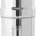Imperial Berkey Gravity-Fed Stainless Steel Countertop Water Filter System 4.5 Gallon with 2 Authentic Black Berkey Elements BB9-2 Filters