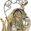 Comfy Hour Faith and Hope Collection Holy Family Christmas Nativity Scene Figurine, Small, Resin Stone