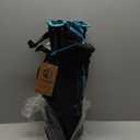 FUNDANGO Folding Camping Stool, 18.1 Inch Oversized Foot Rest 440 Lbs Heavy Duty Portable Padded Stools Seat Anti-Slip Foots & Carry Strap for Fishing Outdoor Lawn Travel (Black)