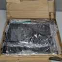 Mesh Hanging Wall File Organizer, 5-Tier File Holder Wall Mounted Magazine Rack with Hooks Wood Document Storage Mail Organizer for Office Home, Antique Brown