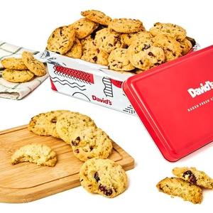 David's Cookies Cranberry Pistachio Biscuits Sweet Sampler Tin - Irresistible Crunch, Snacks And Bakery Treats - Ideal for Snacking And Gifting - Delicious Gourmet Food Gift For All Occasions 9.3oz, Best Before: 09/11/25