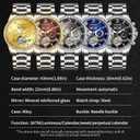 Automatic Watch for Men- Luxury Crystal Bezel Complete Calendar Mechanical Day Date Tourbillon Watch for Men Luminous with Stainless Strap
