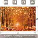 7x5ft Fall Photography Backdrop Autumn Maple Leaves Pumpkin Friendsgiving Background Thanksgiving Party Supplies Farm Harvest Banner Photo Booth