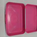 It's Academic Hard Pencil Case, Durable Plastic Pencil Box, Kid-Friendly Design, Pink & Blue