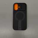 SURITCH for iPhone 17 Case with Camera Control Cover, Camera Slide Cover and Adjustable Kickstand, Compatible with MagSafe, Shockproof Bumper Protective Cases 6.3 Inch, Black