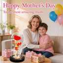 Childom Mothers Day Mom Gifts for Mom,Birthday Gifts for Women Moms Grandma,Flowers for Delivery Prime,Red Light Up Rose in A Glass Dome,Anniversary Valentines Roses Gift for Her Wife Daughter