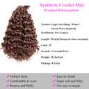 Pre Looped Gogo Curl Crochet Hair for Black Women 10 Inch 8 Packs, Curly Crochet Hair, Deep Wave Braiding Hair, Water Wave Synthetic Crochet Braids Hair Extensions (30)