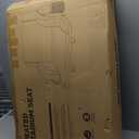 HOPERAN Heated Stadium Seats for Bleachers with Back Support and Wide Cushion, Extra Portable Bleacher Seat Foldable Stadium Chair, USB 3 Levels of Heat, 5 Pockets for Outdoor Camping Games Sports (2pc Black)