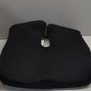 Cushion Lab Patented Pressure Relief Seat Cushion for Long Sitting Hours on Office & Home Chair - Extra-Dense Memory Foam for Soft Support. Car Pad for Hip, Tailbone, Coccyx, Sciatica - Black