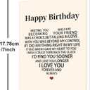 5 x Funny Birthday Card for Husband Wife,Romantic Birthday Gift for Boyfriend Girlfriend,Bday Gift Idea for Him Her,I Love You Card for Couples, 17.78cm x 12.7cm