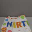 Hooqict Happy Birthday Banner Sign for Backdrop Party Decorations, Reusable Birthday Party Banner for Home Classroom Wall Door Porch Yard Sign, 63" x 17.8"