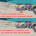 EMERBU Electric Squirt Water Gun Nova of EMERBU Aqua Series - LED Light - 7.4V High Power - AutomaticManual Modes - Automatic Water Absorption - High Speed - Long Range - High-Capacity