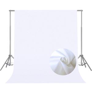 8FTX10FT White Backdrop for Photography - Photo Curtain, Perfect Screen for Party Portrait Photoshoots, Video Studio