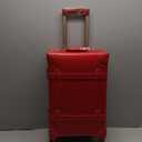 urecity Vintage Luggage Set of 2, Retro Suitcase Trunk with Wheels for Men and Women, Cute Designer Travel Luggage Set with Boarding Tote, Luggage Zipperless TSA Approved