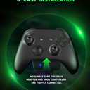RYR Wireless Gaming Headset for Xbox Series X|S, Xbox One, PS5, PS4, Mac, Bluetooth 5.3, 3D Surround Sound, Rotatable Earmuffs, Gaming Headphones with Noise Canceling Microphones-Blackgreen
