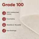2 x Cheese Cloths for Straining, 6PCS 20 * 20Inch Grade 100 Chees Cloth with Hemmed Edge,100% Cotton Unbleached,Reusable Muslin Cheesecloth for Straining, Making Yogurt, Juicing