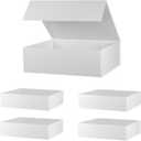 Large Gift Box 16x13x5.3 Inches,White Bridesmaid Proposal Box With Lids,Magnetic Closure Gift Boxes For Christmas,Father's Day, Bridal Showers, Weddings, Baby Showers,Graduations