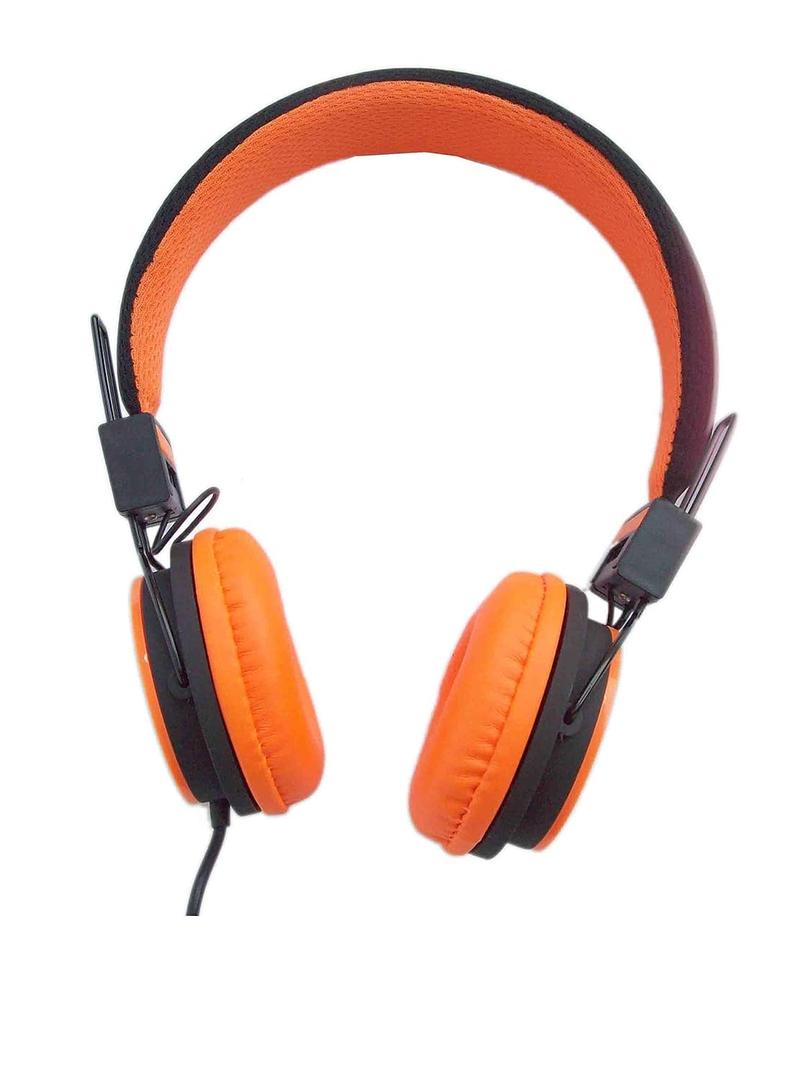 Skull Hand Wireless Headphones, Orange and Bla