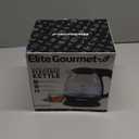 Elite Gourmet EKT1001 Electric 1.0L BPA-Free 1100W Glass Kettle Cordless 360 Base, Stylish Blue LED Interior, Handy Auto Shut-Off Function  Quickly Boil Water For Tea & More, Black