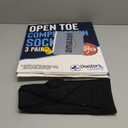 Doctor's Select 3 Pairs Copper Toeless Compression Socks Women & Men - 20-30 mmHg Open Toe Compression Socks Knee High Women