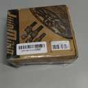 JiiinMiiin M14x1.5 Black Wheel Lug Bolts, WheelBolt Thread for Wheel Spacers, 17mm Hex, 45mm Thread Length, Conical Seat, 20 Pack