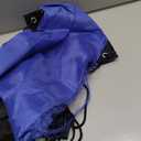KUUQA 2 Pcs Drawstring Backpack Bags Bulk Sports Cinch Sack String Backpack Storage Bags for Gym TravelingBlack, Blue