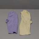 2 Pack Dog Sweaters for Small Dogs, Chihuahua Yorkie Sweater, Puppy Clothes Winter Warm Pullover Clothing, Pet Cat Cold Weather Puppy Cold Outfits (Beige+Purple Small)