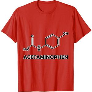Acetaminophen Formula Shaped T-Shirt, S