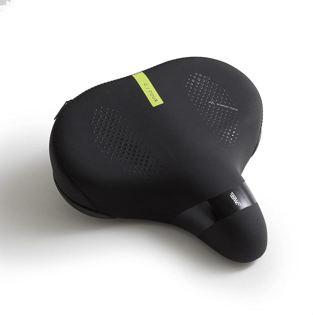 BW Comfort Bike Seat  Soft and Plush Memory Foam Bicycle Saddle (Extra Wide)