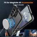 DEERLAMN Strong Magnetic Case for Samsung Galaxy S26 Ultra 6.9-Inch,[Compatible with Magsafe][Military Grade Drop Protection] Translucent Matte Shockproof Protective Phone Cover, Frosted Black