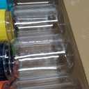 Plastic Mason Jars 16oz Storage Jars with Colorful Screw On Lid Empty Storage Containers Airtight Leak-Proof Food Jars for Kitchen and Home (24 Pack)