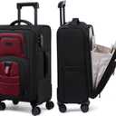 LOVEVOOK Carry On Luggage 22x14x9 - Airline Approved Spinner Suitcase, Medium-22 inch