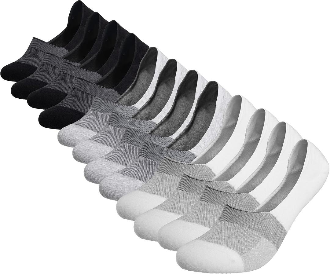 COOLMATE GLOBAL 6 Pack No Show Men Socks, Low Cut Ankle Sock Moisture Wicking