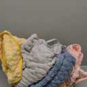 REDKISS 4 Pack Microfiber Bath Towels - Extra Large, Super Absorbent, Quick Dry Waffle Towels Set for Bathroom, Spa, Gym, and Travel - Luxury, Plush, 4 Multicolor (Pink+gray+yellow+blue)