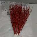 Joiedomi 11 Pcs Red Christmas Glitter Berry Stem Ornaments, Christmas Decorative Bead Sticks, 17” Artificial Glitter Twigs for Xmas Tree Decor, Wreath DIY Crafts, Holiday Party Supplies Wedding Decor