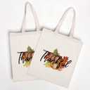 Aesthetic Seasonal Tote Bags for Women Mother's Day Spring Fall Halloween Thanksgiving