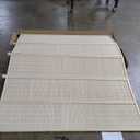 6 Panel Folding Room Divider Screen, Bamboo, for Separation, Beige, 67" H x 92.1" W