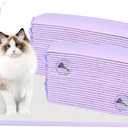 50 Count Cat Litter Pads 16.9 x 11.4 Inch Cat Pad Refills for Litter Box Super Absorbent Leak-Proof, Pee Pads for Cats Litter Box Fresh Lavender Scented (Purple)