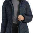 BINACL Women's Winter Warm Thicken Long Outwear Pockets Coat Parka Jacket XS-3XL (Medium, Navy)