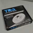 TRQ Rear Brake Rotors Set Vented Premium G-Coated Compatible with 2007-2012 Mazda CX-7, BRA22284, 1Pcs